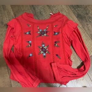 Free People red sweater